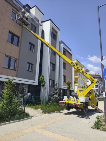 Автовишка под наем до 22 метра при жилищна сграда